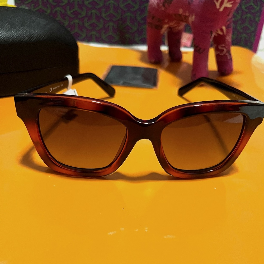 Salvatore Ferragamo 56mm Square Cateye Sunglasses- Brand new